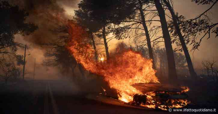 Violento incendio a nord di Atene, fiamme fuori controllo: ordinata l’evacuazione di 11 città e villaggi, anche Maratona