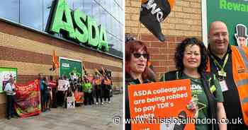 Bexleyheath Asda workers protest after 'hours cut and millions owed in claims'