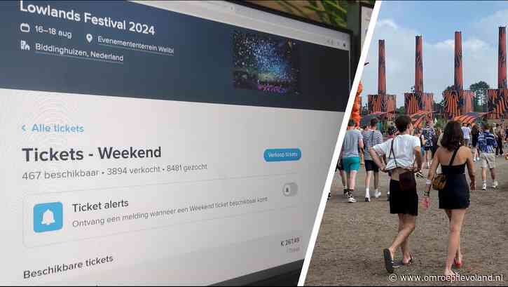 Biddinghuizen - Met korting naar Lowlands? Nog honderden tweedehands tickets te koop
