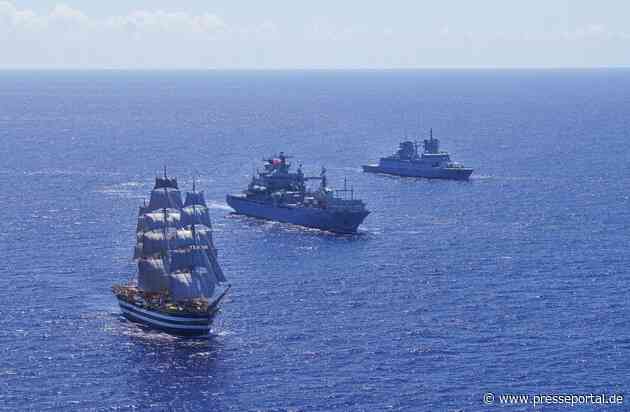 Medikamentenlieferung in See: Deutscher Marineverband hilft italienischem Segelschulschiff im Pazifik