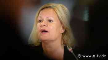 Nach Absage von Swift-Konzerten: Faeser sieht "anhaltend hohe" islamistische Terrorbedrohungslage