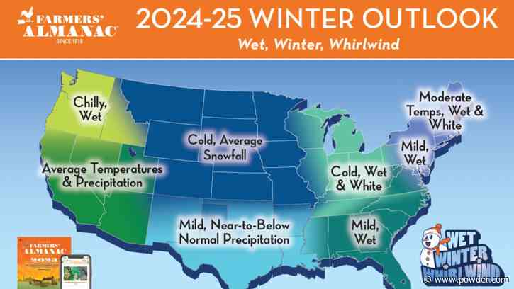 Farmers' Almanac Releases Winter '24/'25 Forecast