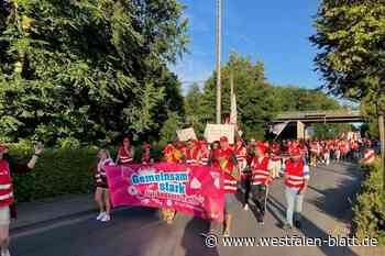 Warnstreik und Demo der NGG bei Storck