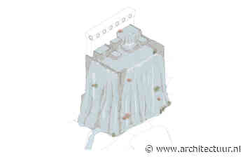 Waterval van Amsterdamse stoeptegels 