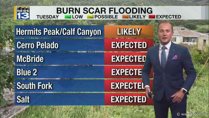 More monsoon storms on the way to almost all of New Mexico Tuesday afternoon