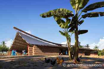 Design unveiled for Tanzanian community hall with 3D-printed earth walls