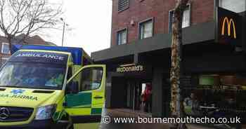 Two people attacked outside two fast food restaurants