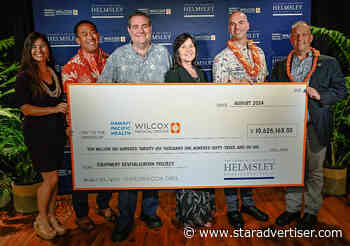 Kauai’s Wilcox Medical Center gets $10.6M grant from Helmsley trust