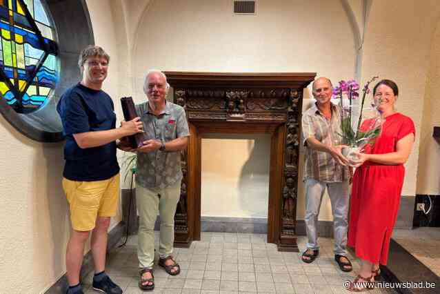 Restanten spreekgestoelte eindelijk weer thuis nadat ze tachtig jaar geleden uit ontplofte kerk werden meegenomen