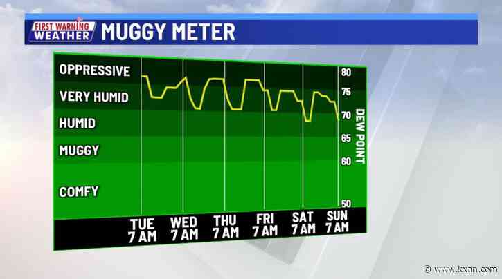 More 100s with low rain chance along sea breeze