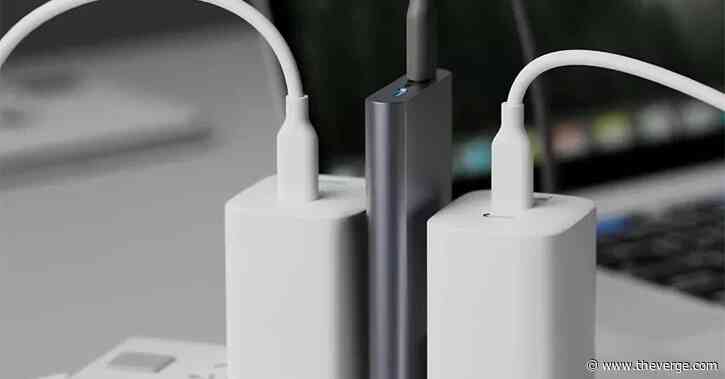 Anker’s slim 65W charger can squeeze in between bulkier power adapters