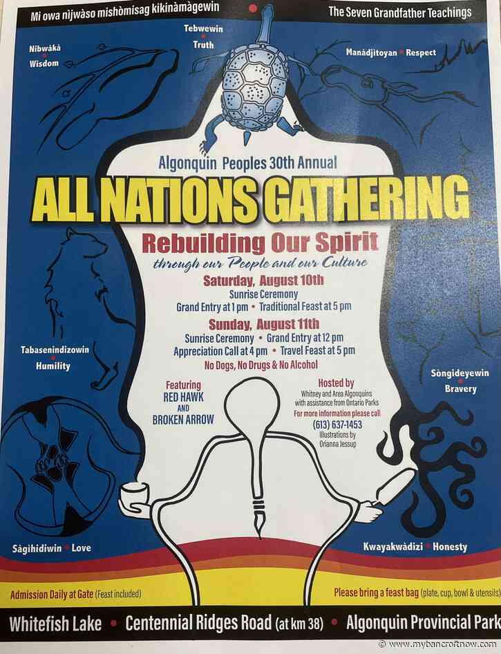 Whitney and Area Algonquins host All Nations Gathering
