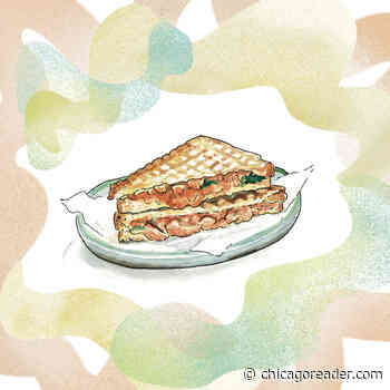 Chicken tikka toastie at Swadesi Cafe