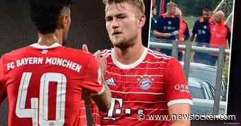 De Ligt en Mazraoui trainen al mee bij Manchester United, De Ligt neemt afscheid van Bayern-fans