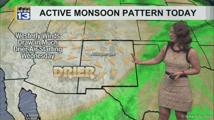 Rain coming this evening before dry air moves in tomorrow