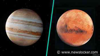 Zeldzame 'kus' Mars en Jupiter woensdag met het blote oog te zien
