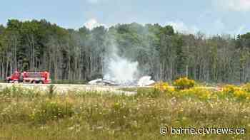 3 people escape unharmed after crash landing at Simcoe County airport