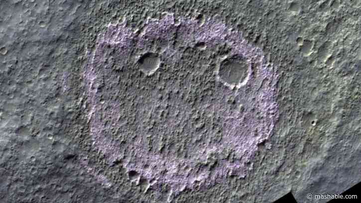 Smiley face on Mars is a telltale sign of its past