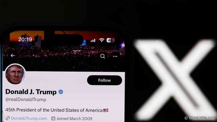 Donald Trump returns to X / Twitter with a flurry of posts — and an inconsistently labeled campaign ad