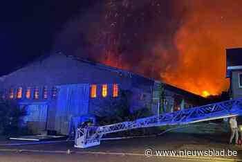 Uitslaande brand in loods in Bilzen