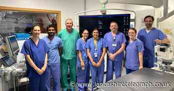 Radiology team in Blackburn celebrate major milestone in life-saving treatment