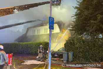 Bliksem slaat in op rieten dak in Wilrijk: hevige brand gaat gepaard met stevige rookontwikkeling, geen gewonden