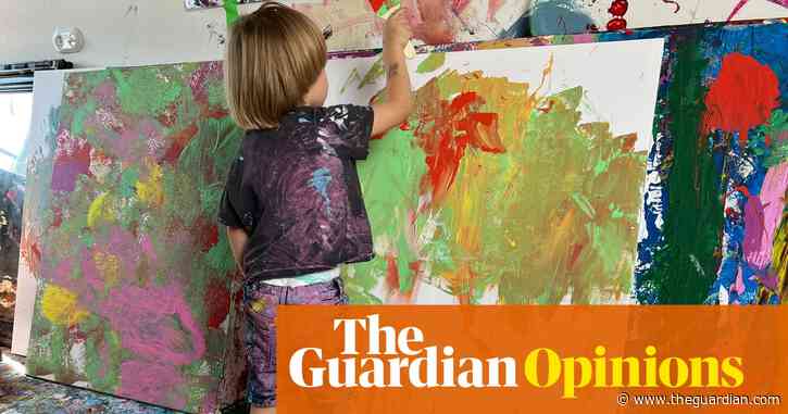 I love it that a two-year-old’s paintings have created such a buzz. His brush with branding, less so | Nell Frizzell