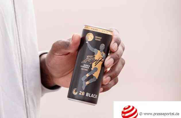 Auf dem Siegertreppchen: 28 Black / Die Dennis Schröder Special Edition Dose mit dem neuen Geschmack Ananas Kokos von 28 Black gewinnt Red Dot Award