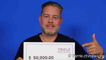 Barrie man tries his luck with new lottery game and wins big