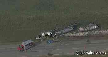 1 dead in southern Alberta tanker crash