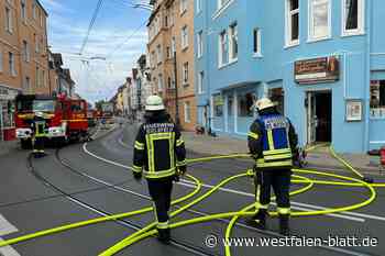 Feuer in Bielefelder Schnellimbiss