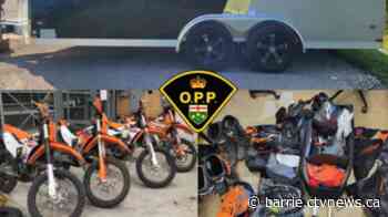 OPP recover stolen motorcycles, equipment and trailer