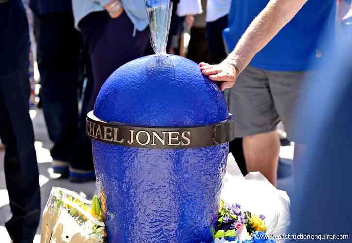 Tribute unveiled to builder who died at Everton stadium site