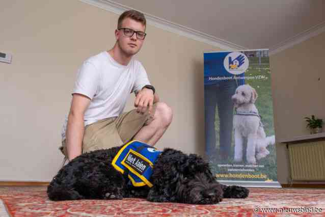 Broers Mathias (19) en Thibeau (17) hebben allebei autisme, maar hun wereld veranderde dankzij hulphond Tango: “Hij ruikt het als er een paniekaanval aankomt”