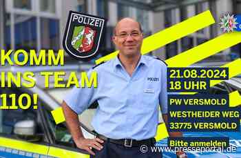 POL-GT: KOMM INS TEAM 110! Die Polizei Gütersloh wirbt für Nachwuchs