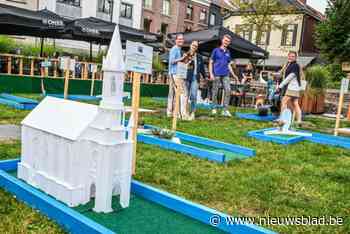 Pop-up minigolf in Hasselt tijdens Virga Jessefeesten