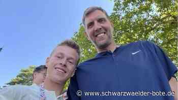 Ein Nagolder   in Paris: Viel  Olympischer Geist und   ein Selfie mit Dirk Nowitzki