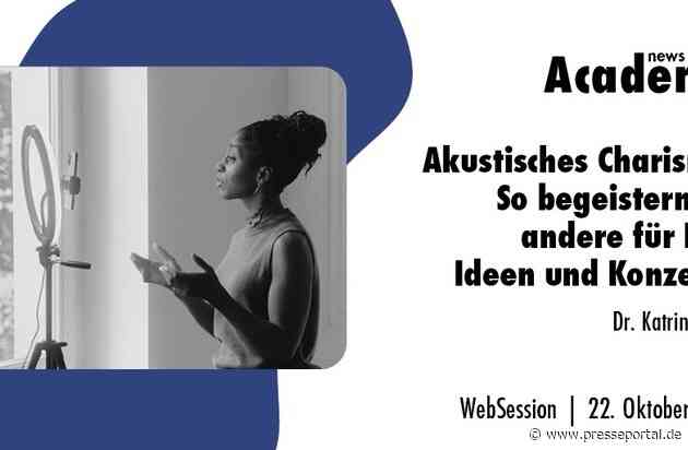 Akustisches Charisma: So begeistern Sie andere für Ihre Ideen und Konzepte / Ein Online-Seminar der news aktuell Academy