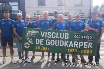 De Goudkarpers, visclub zonder viswater, vieren feest
