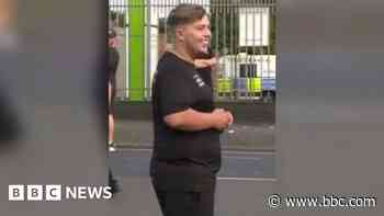 Man who 'took delight' in throwing bricks at police jailed