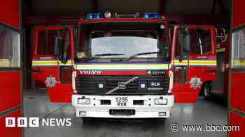 Man rescued from burning house in hospital