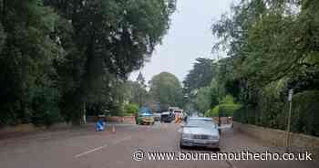 Emergency services at scene of car crash