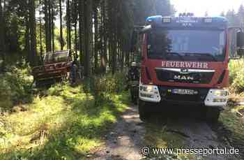 FW-PB: Unfall mit Forstmaschine - Forstarbeiter schwerverletzt