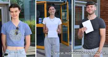 Secondary school pupils celebrate 'outstanding' A-level results