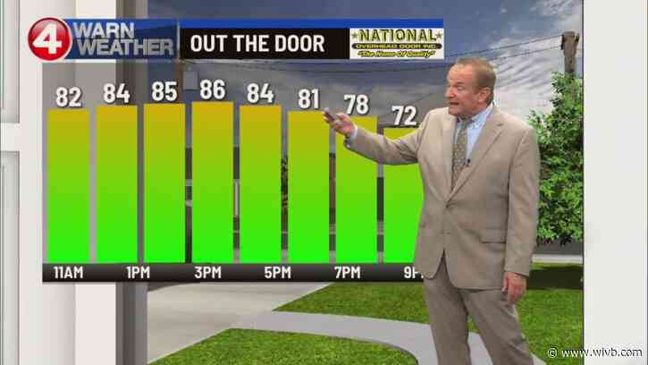 Sunshine on Thursday before rain moves in for weekend