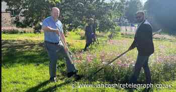 East Lancs town gets new park with table table and plants
