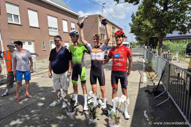 Nieuweling Wouter Schoeters pakt in Rumst allereerste zege als wielrenner