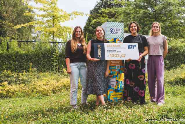 Castaar Foundation steunt nieuw Overkophuis met cheque van 1.302 euro