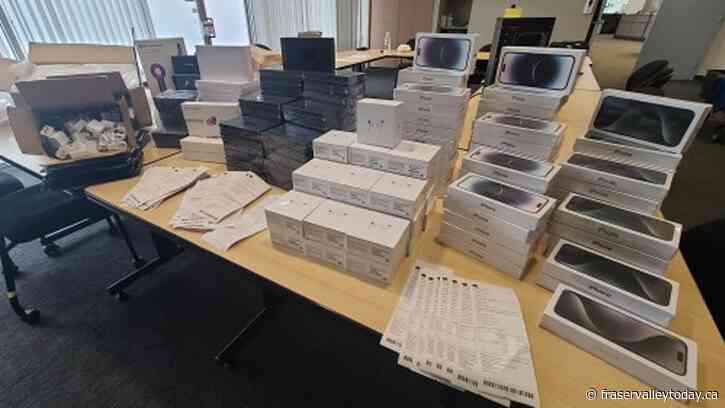 Surrey RCMP seize cache of counterfeit smartphones