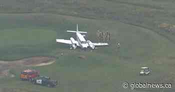 Small plane crash lands at northeast Calgary golf course